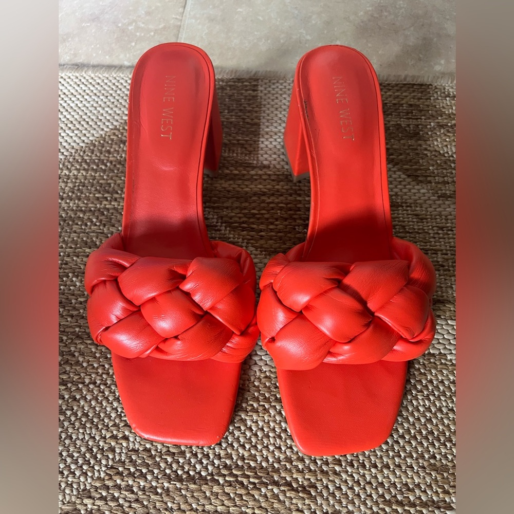 Nine West Braid Block Heel Sandal